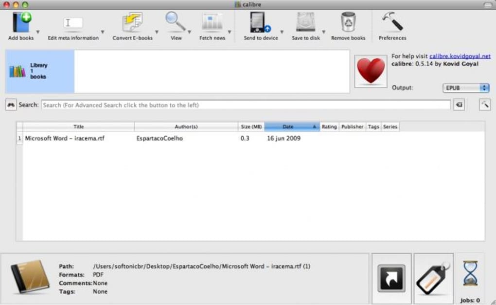 download calibre for mac os x 10.6.8